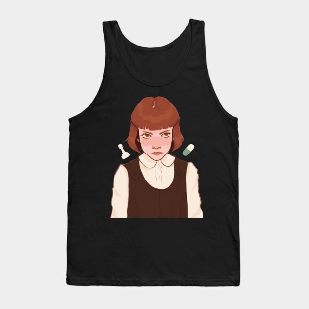 Young Beth Harmon Tank Top by Vivian Ostrander